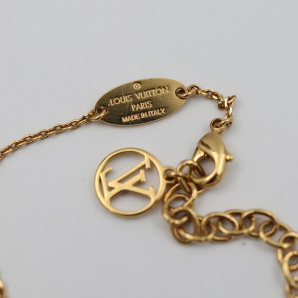 LOUIS VUITTON Gold Love Charm Bracelet - Picture 5 of 7